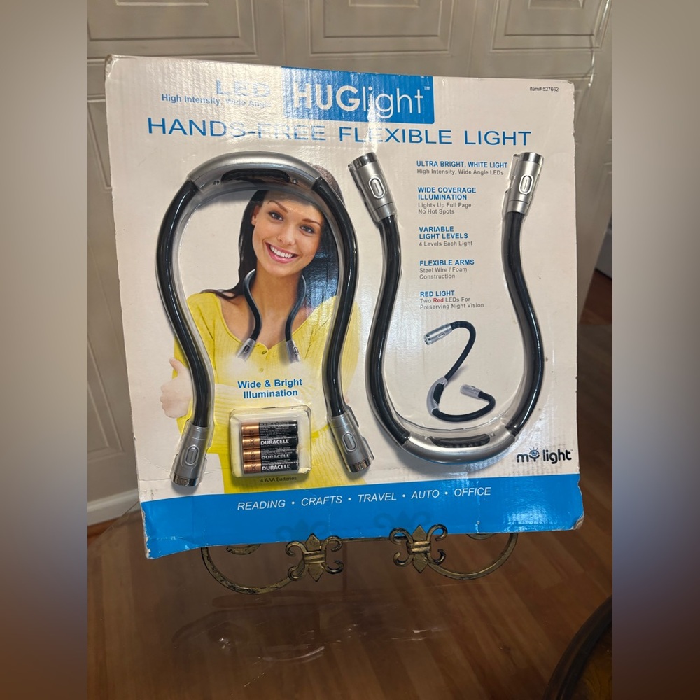 Hug Light Hands-Free Flexible LED  High Intensity Wide Angle Light Two Pack